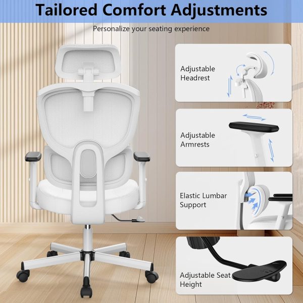 Office Chair, Ergonomic Desk Chair, High Back Desk Chair, Big and Tall - Image 6