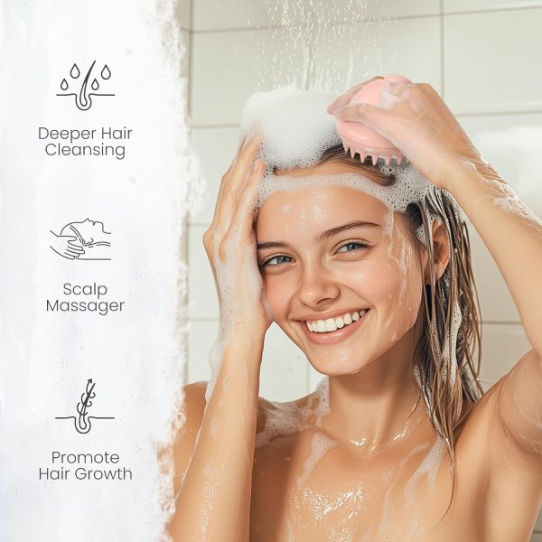 AIMIKE Hair Scalp Massager Shampoo Brush, Soft Silicone Scalp Brush Hair - Image 6