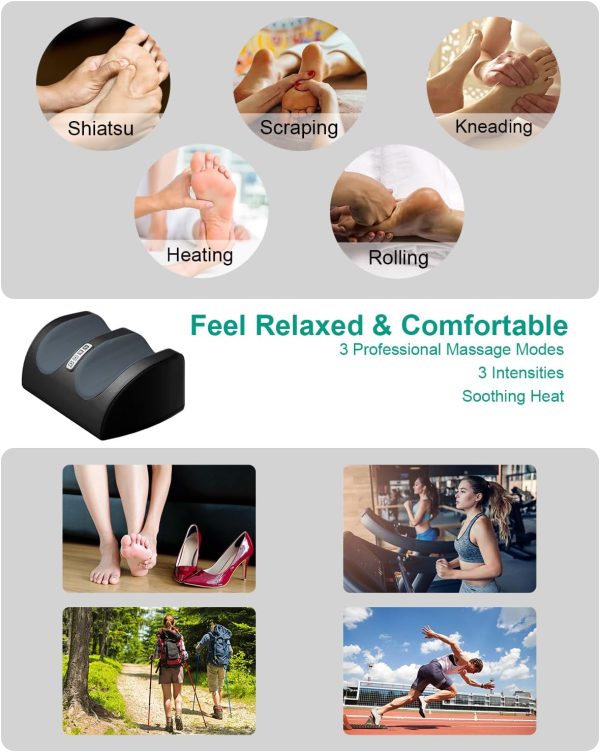 Shiatsu Foot Massager Machine with Heat, Foot and Calf Massager with - Image 6