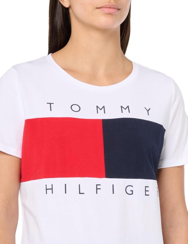 Tommy Hilfiger Women's Classic Short Sleeve Crew Neck Logo T-shirt - Image 2