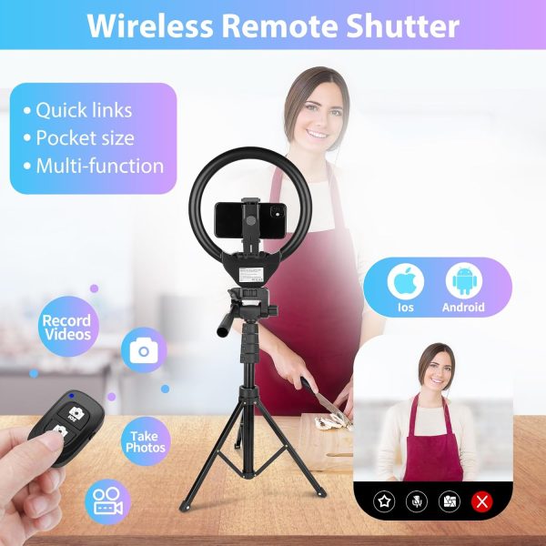 Sensyne 12-inch Ring Light with 67-inch Selfie Stick, Tripod and Phone - Image 4