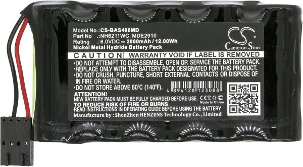 Cameron Sino New 2000mAh Replacement Battery Fit Baxter Healthcare AS40, - Image 3