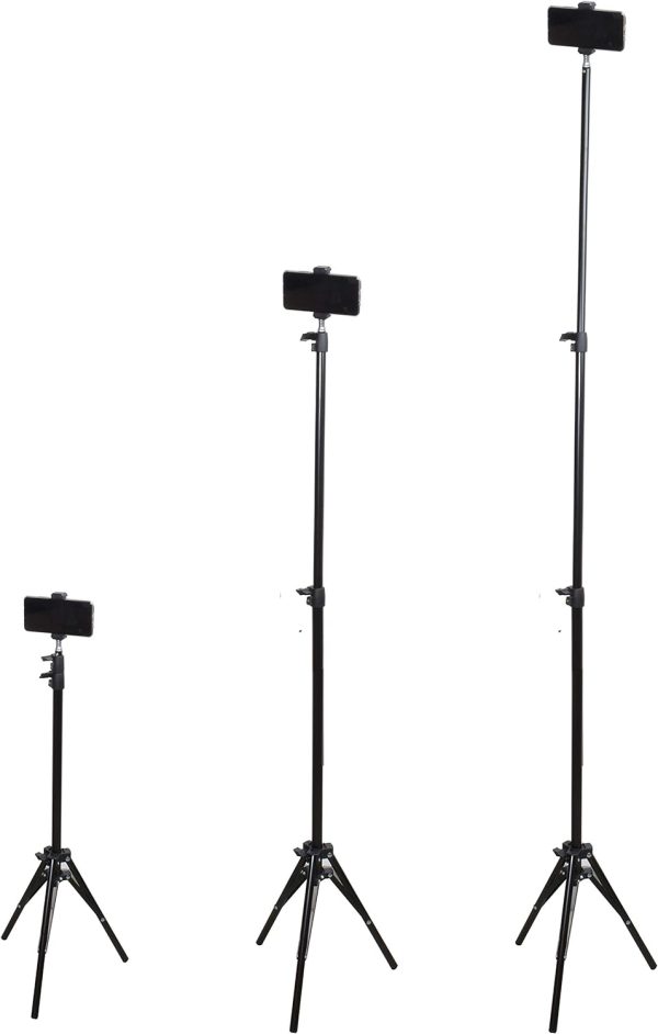 Light Stand, 7-Foot Photography Tripod Stand, Floor Selfie Ring Light - Image 4