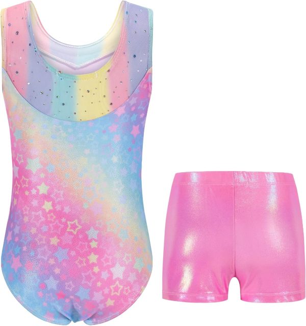 Zaclotre Gymnastics Leotards for Girls Sparkly Ballet Dance Biketards - Image 2
