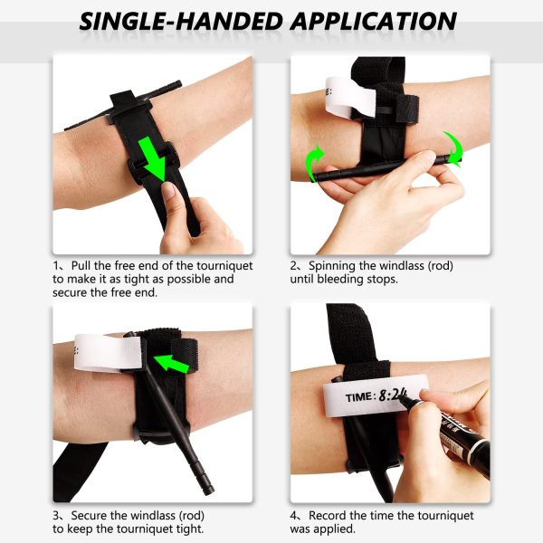 Tourniquets, Military Emergency Tourniquets for Combat, Tactical Hemostatic - Image 6
