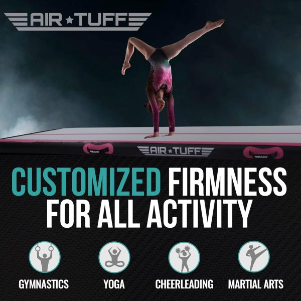 Inflatable Gymnastics Mat | Air Tumbling Track with Electric Pump for Home - Image 3