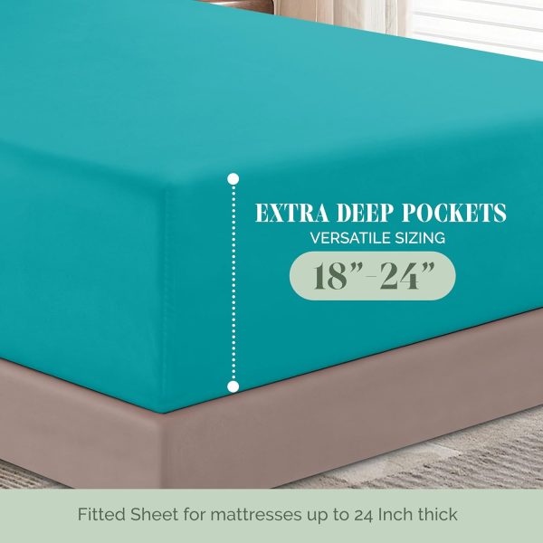 Elegant Comfort 4-Piece Bed Sheet Set - Luxury Bedding 1500 Premium Hotel - Image 3