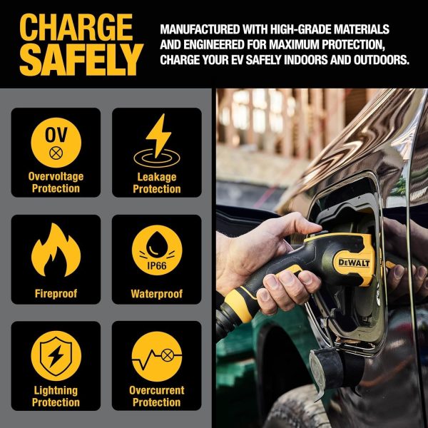 DEWALT Portable Electric Vehicle (EV) 120-240V Level 2 Charger up to 32 - Image 4
