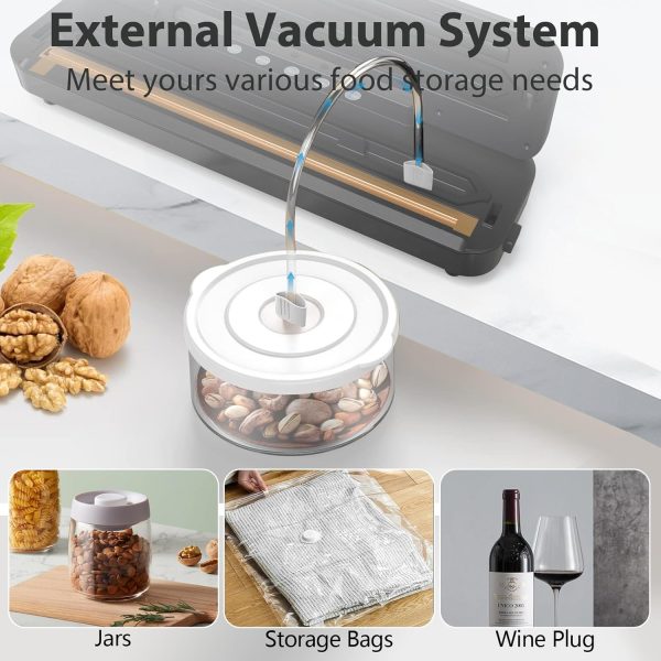 Vacuum Sealer Machine, Automatic Food Vacuum Sealer 5 Modes with 15 Sealer - Image 4