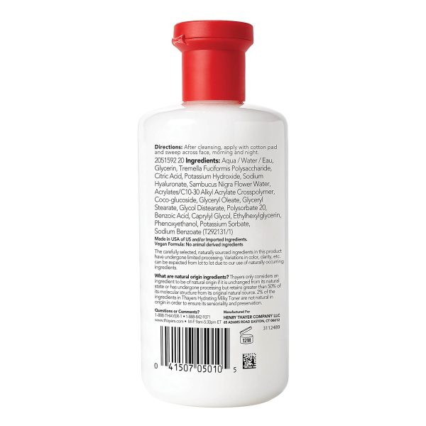 THAYERS Milky Face Toner Skin Care with Snow Mushroom and Hyaluronic Acid, - Image 10