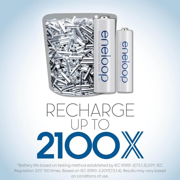 Panasonic BK-4MCCA16FA eneloop AAA 2100 Cycle Ni-MH Pre-Charged - Image 4