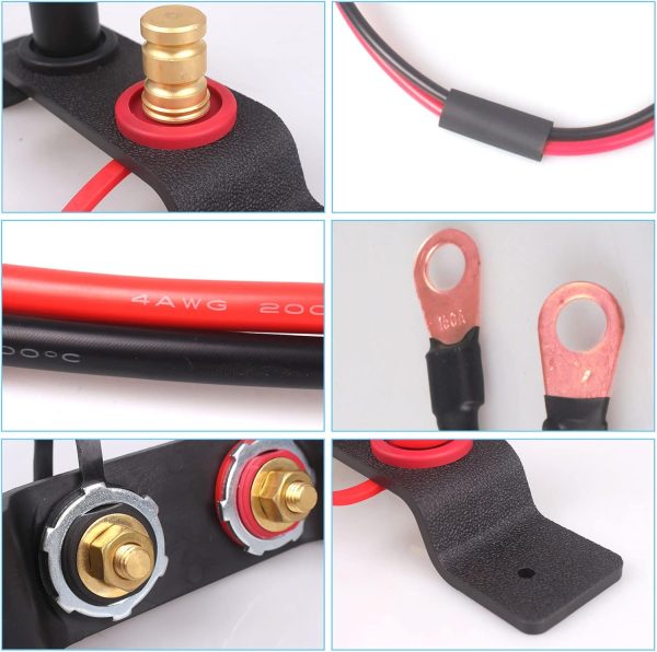 UTV Battery Jump Post Starter ATV Jumpstart Battery Terminals Relocation - Image 5