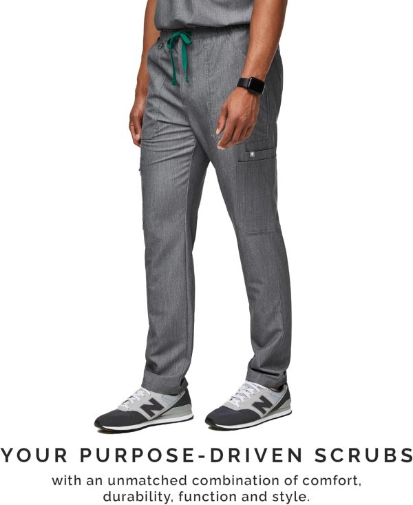 FIGS Cairo Cargo Scrub Pants for Men — Classic Straight Leg Fit, 9 Pockets, - Image 6