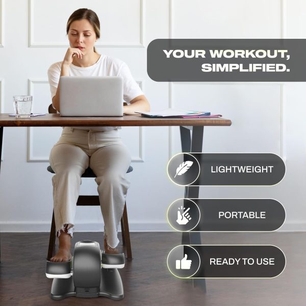 Motion Matrix Elliptical Exercise Machine – Silent Under Desk Bike Pedal - Image 4