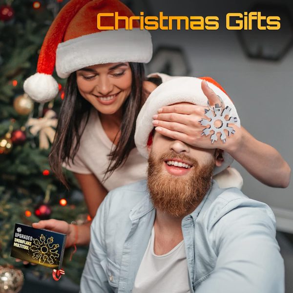 Snowflake Multi Tools Gifts for Men Christmas Stocking Stuffers for Men - Image 3