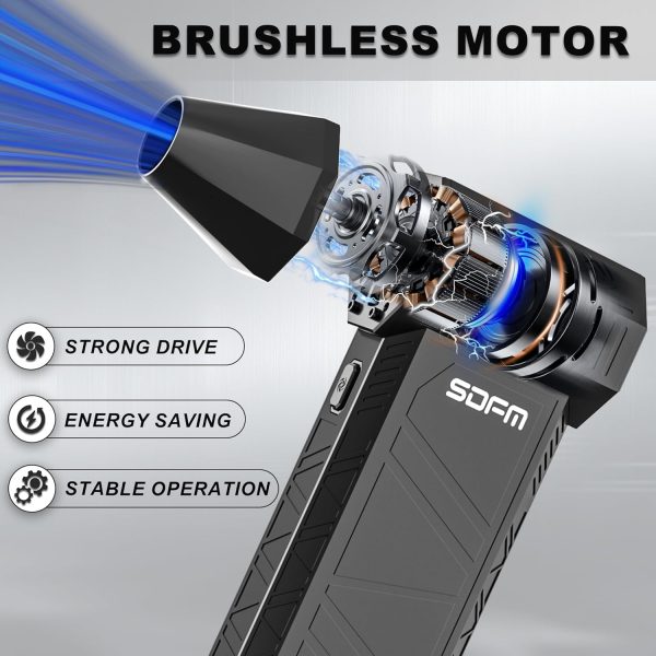 SDFM Electric Air Duster - 130000RPM Compressed Air Duster，3 Gear - Image 2
