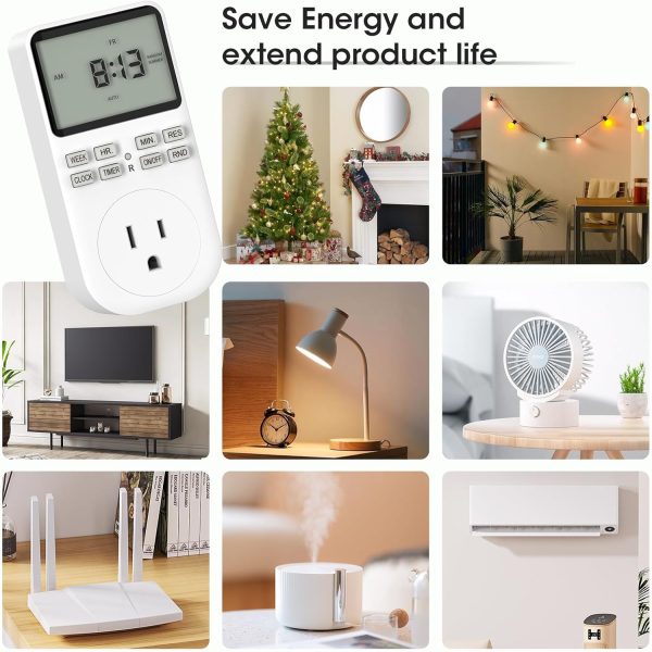 Plug in Digital Oulet Timer Switch 7 Day / 24 Hour Weekly Daily - Image 8