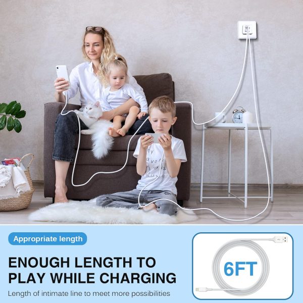 iPhone Charger,[Apple MFi Certified] Fast iPhone Charger 2PACK 6FT - Image 8