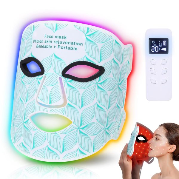 Red Light Therapy for Face, 7＋1 Colors LED Face Mask Light Therapy with - Image 9