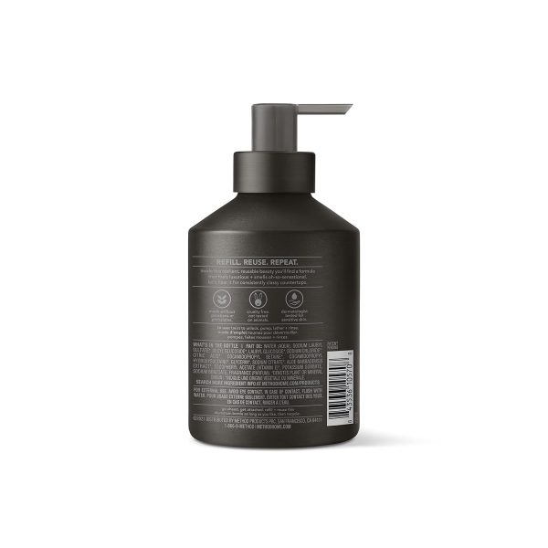 Method Gel Hand Soap, Vetiver + Amber, Reusable Black Aluminum Bottle, - Image 2