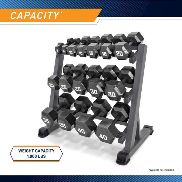 Marcy Weight Storage Organizer Racks for Dumbbells, Kettlebells, Weight - Image 2