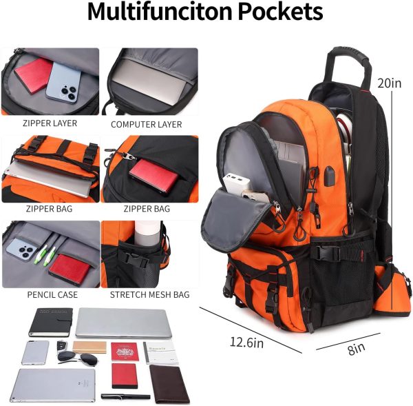 Nerlion 40L Hiking Backpack Travel Backpack for Men Women Camping - Image 3