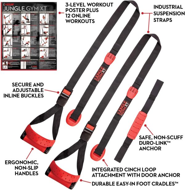Lifeline Jungle Gym XT Body Weight Suspension Trainer System – Patented - Image 2