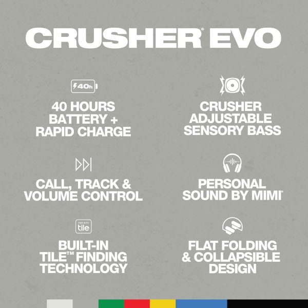 Skullcandy Crusher Evo Over-Ear Wireless Headphones with Sensory Bass with - Image 4