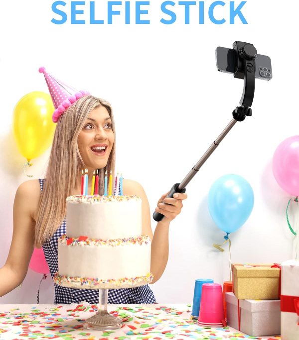 Gimbal Stabilizer with Selfie Stick for iPhone: Portable Handheld Gimble - Image 4