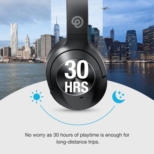 Hybrid Active Noise Cancelling Headphones, Wireless Over Ear Bluetooth - Image 8