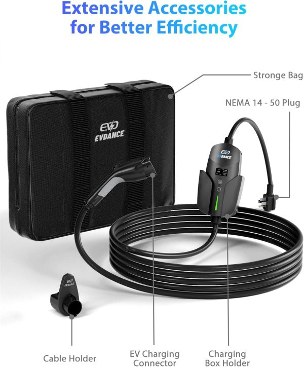 Level 2 EV Charger (40Amp, 240V, NEMA 14-50P), Portable Electric Vehicle - Image 7