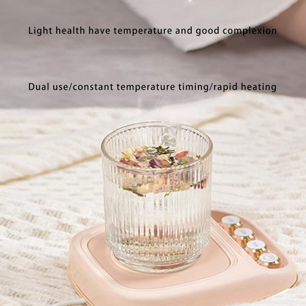 Insulated Beverage Warmer For Office Desk With 3 Heating Grade USB Coasters - Image 8