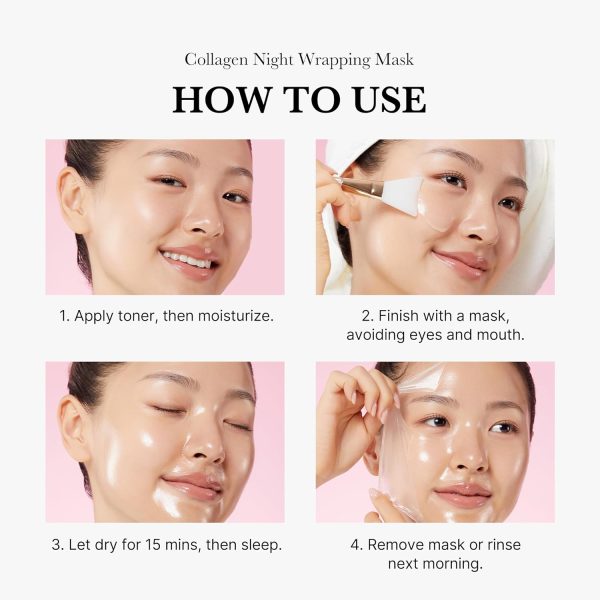 Medicube Collagen Overnight Wrapping Peel Off Facial Mask Pack - Elasticity - Image 5