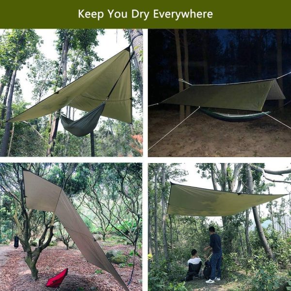 Sunyear Hammock Camping with Rain Fly Tarp and Net, Portable Camping - Image 7