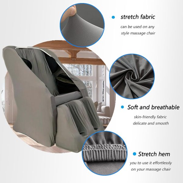 Full Body Shiatsu Massage Chair Cover, Universal Stretch Recliner Chair - Image 2