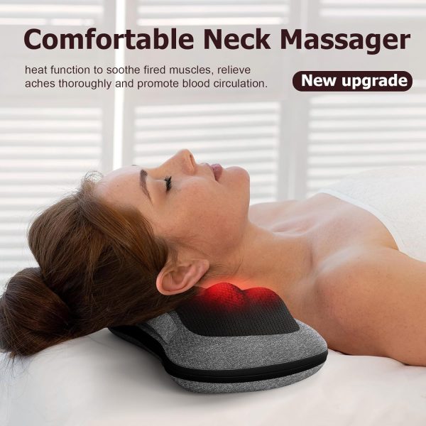 VIKTOR JURGEN Back Massager, Neck Massager with Heat, Massage Pillow Gifts - Image 2