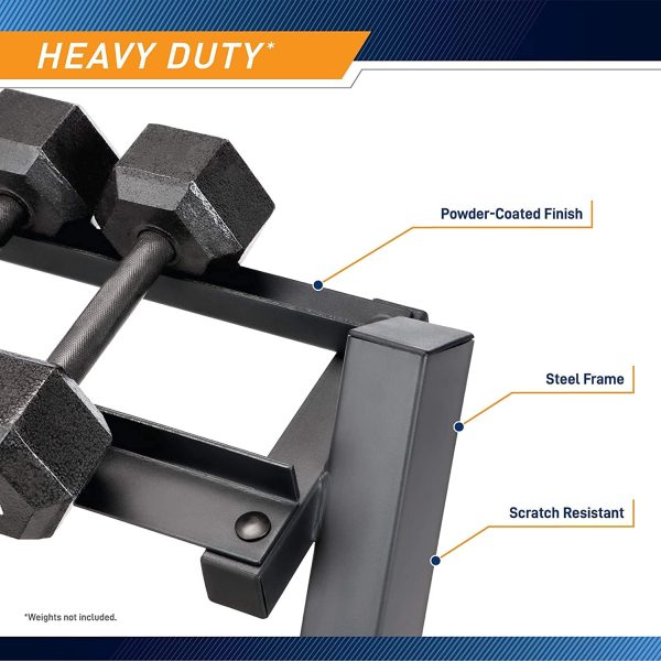 Marcy Weight Storage Organizer Racks for Dumbbells, Kettlebells, Weight - Image 3