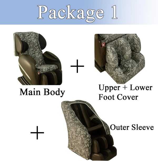 Full Body Shiatsu Massage Chair Cover, Machine Washable Stretch Fabrics - Image 7
