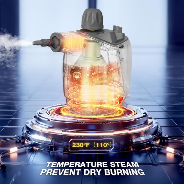 Handheld Steam Cleaner, Steam Cleaner with 16 PCS Accessory & Safety Lock, - Image 2