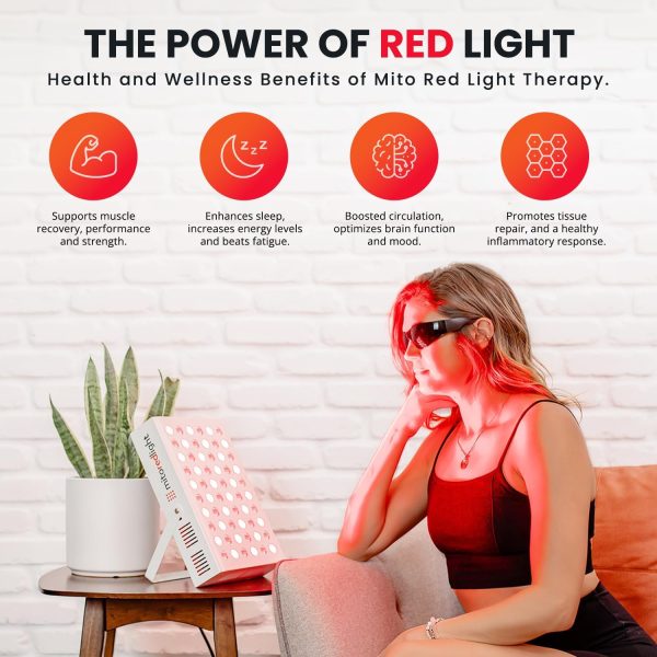 Mito Red Light - MitoMIN 2.0 Red Light Panel - Red Light Therapy for Face - Image 3
