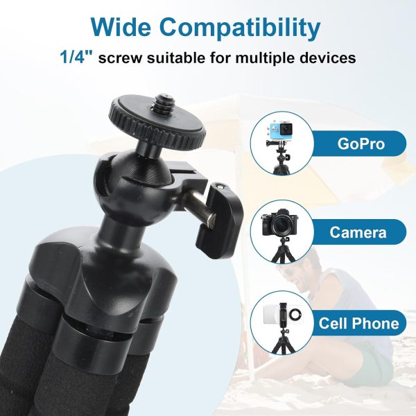UTEBIT Flexible Phone Tripod with Phone Holder,Mini Tripod - Image 3