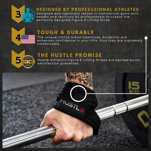 Figure 8 Lifting Straps - Weightlifting Strap Set for Advanced Wrist - Image 4