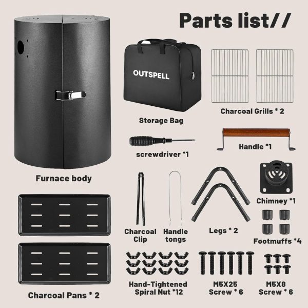 Portable Charcoal Grill Outdoor Stove: BBQ Easy to take Two Side Carbon - Image 6