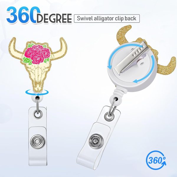 Plifal Badge Reel Holder Retractable with ID Clip for Nurse Nursing Name - Image 4