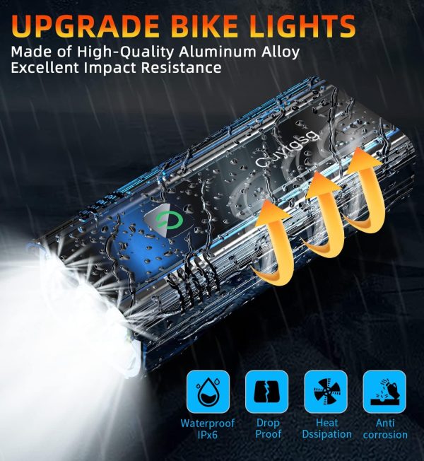 2025 New 6 LED 9500 Lumen Super Bright Bike Lights for Night - Image 4