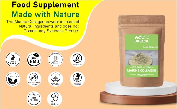 Organic Marine Collagen Powder 100% Pure Natural 200 Gram / 7.05 oz - Image 4