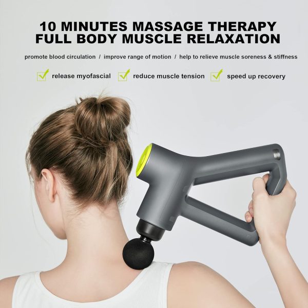 Massage Gun, XFT Percussive Muscle Massager, Handheld Deep Tissue Massage - Image 8