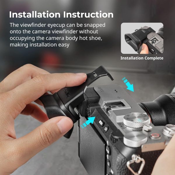 SMALLRIG A7CII A7CR Camera Viewfinder Eyecup, Viewfinder Eye Cup with Small - Image 2