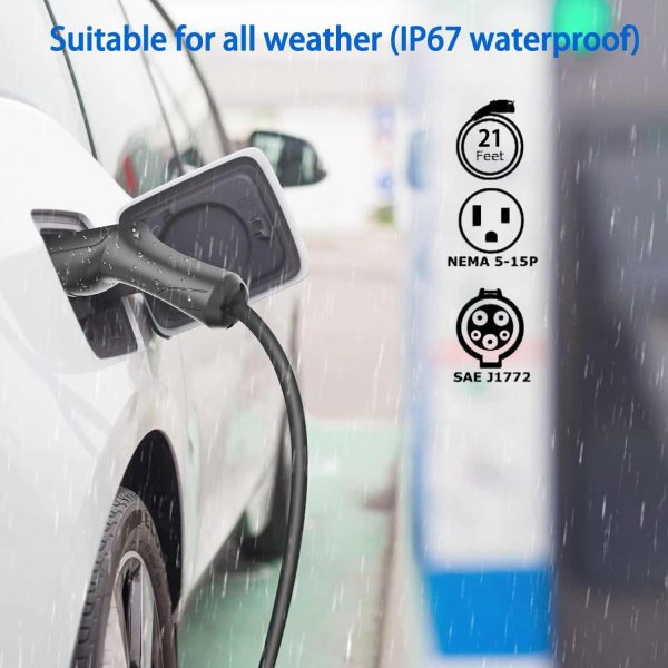 Portable EV Charger Level 1, 15Amp 110V, Electric Vehicle Charger with 21Ft - Image 4