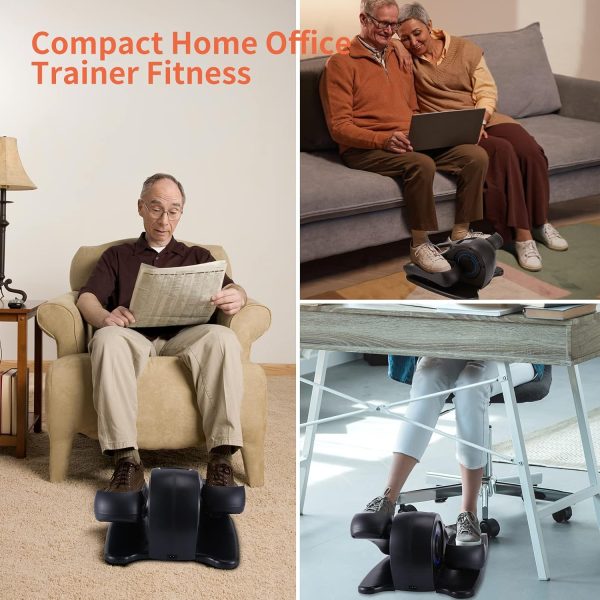 Under Desk Elliptical Machine, Adjustable Speeds Elliptical Trainer with - Image 8